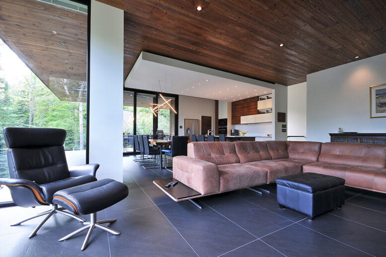 salon maison contemporaine espace vital architecture Résidence Drouin-Tourangeau