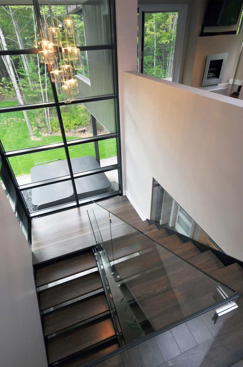 résidence Ferland-Gladu escalier architecture contemporaine